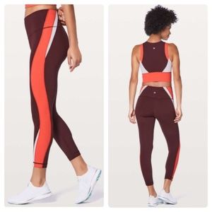Lululemon Kick Serve Sweat Tight 25" Bordeaux sz 4